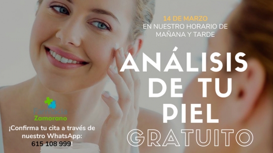 Análisis de tu piel gratuito - 14 de marzo